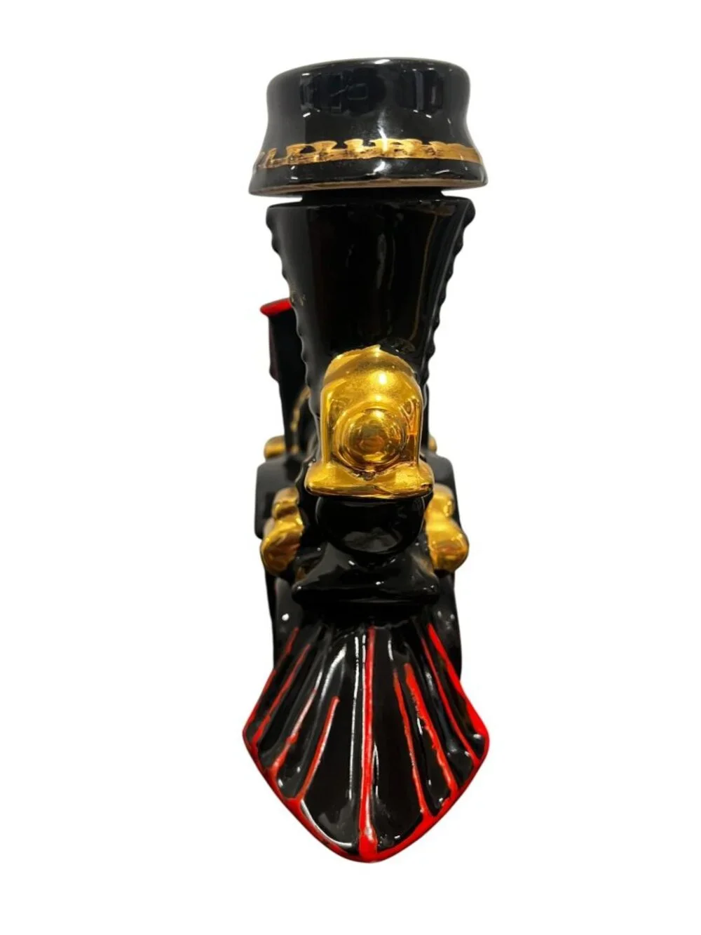 Vintage Ezra Brooks whiskey decanter, EMPTY, black train locomotive